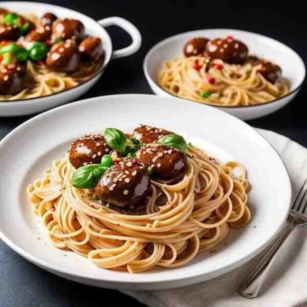 Куриные сердечки с макаронами